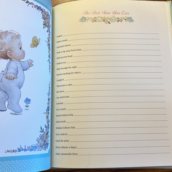 Vintage 90s New Baby Record Book by Ruth Morehead - Unisex - Picture 10 of 16